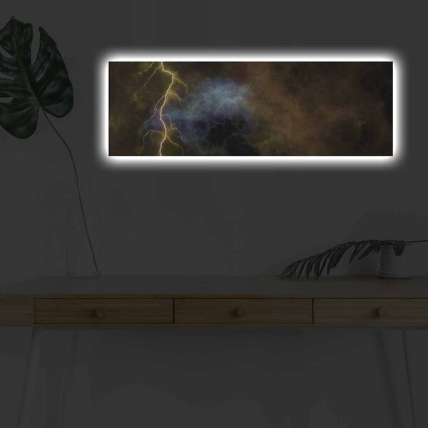 ASIR Nástenný obraz s LED osvetlením STORM