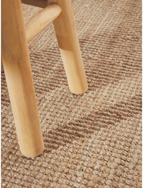 Jutový okrúhly koberec v prírodnej farbe ø 160 cm Bouclé Jaipur – Hanse Home
