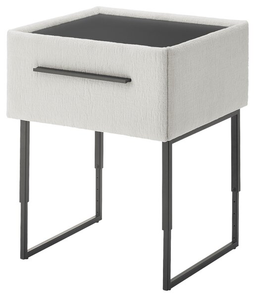 NOČNÝ STOLÍK, smrek, borovica, krémová, 64,3/45,5-61,5/45,9 cm Dieter Knoll - Spálňové sety