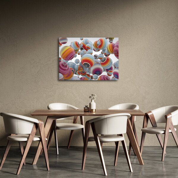 Obraz maľovaných gulí (70x50 cm)