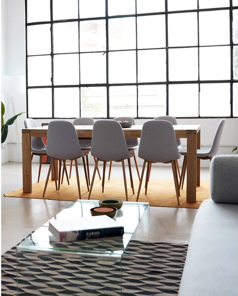 Dubový rozkladací jedálenský stôl Kave Home Vivy, 180 x 90 cm