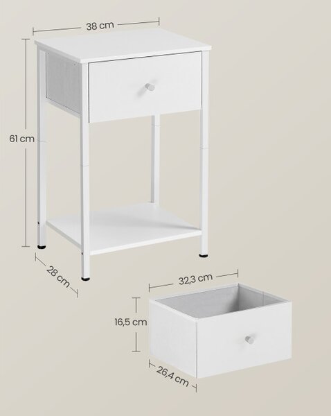 Set 2 nočných stolíkov LGS221W14