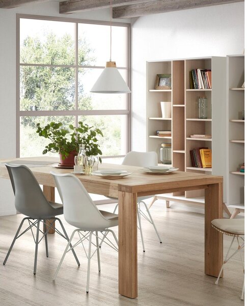 Dubový rozkladací jedálenský stôl Kave Home Vivy, 180 x 90 cm
