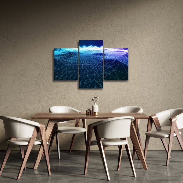 Obraz - Hory v počítačovom modeli (90x60 cm)