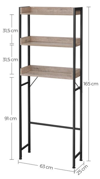Polica s priestorom BTS002B02