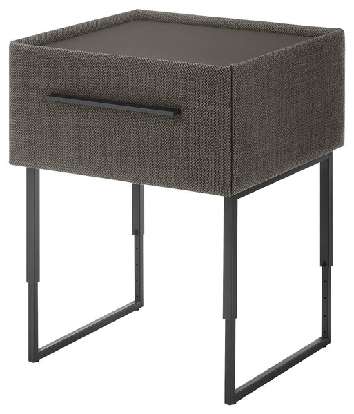 NOČNÝ STOLÍK, smrek, borovica, hnedá, 49,3/45,5-61,5/45,9 cm Dieter Knoll - Spálňové sety
