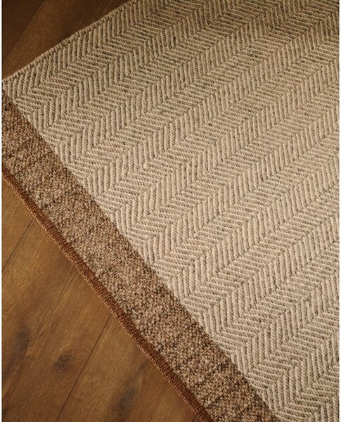 Béžový obojstranný ručne tkaný vlnený koberec 160x230 cm Nifelia – Kave Home