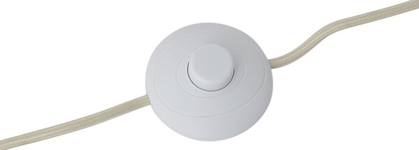 Škandinávska stojaca lampa béžová s bielym sklom - Wisp