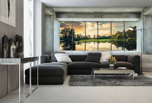 Fototapeta - Výhľad na jazero (152,5x104 cm)