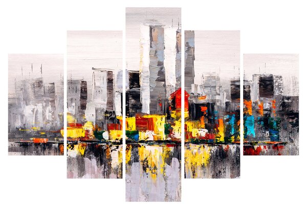 Obraz - Maľba veľkomesta (150x105 cm)