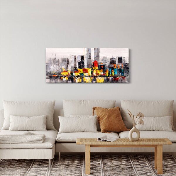 Obraz - Maľba veľkomesta (120x50 cm)