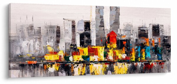 Obraz - Maľba veľkomesta (120x50 cm)