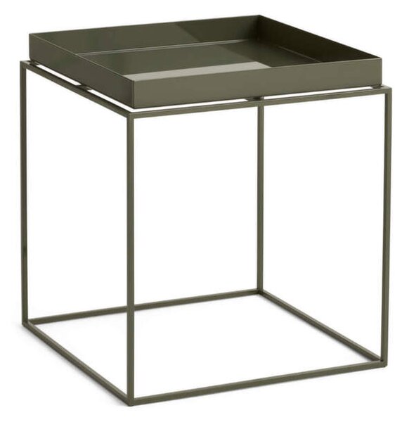 HAY Stolík Tray Table 40x40, olive green