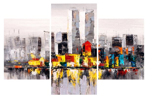 Obraz - Maľba veľkomesta (90x60 cm)