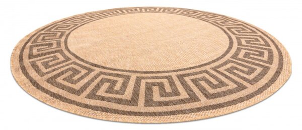 Koberec SIZAL FLOORLUX kruh 20014 mais / coffee