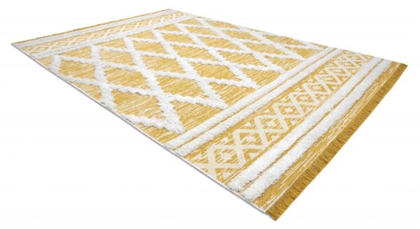 Koberec Boho SIZAL MOROC Romby 22297 žltý/krém