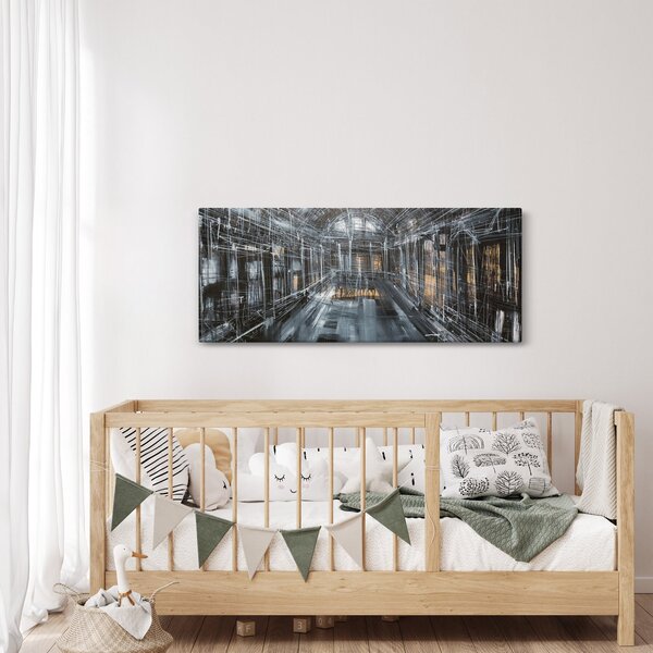 Obraz interiéru starej budovy (120x50 cm)