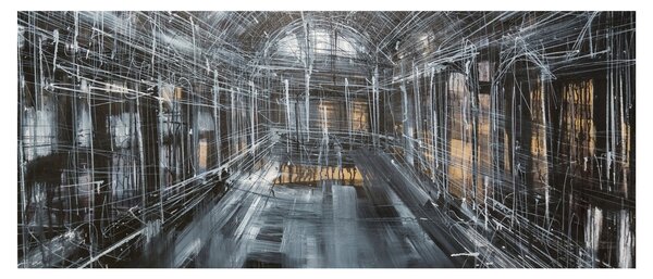 Obraz interiéru starej budovy (120x50 cm)