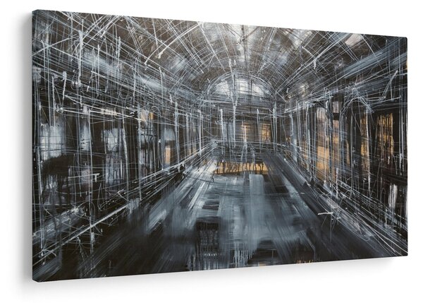 Obraz interiéru starej budovy (90x60 cm)