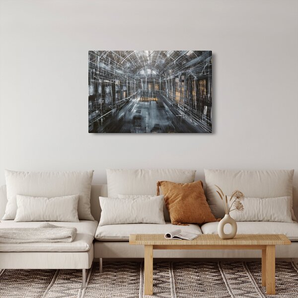 Obraz interiéru starej budovy (90x60 cm)