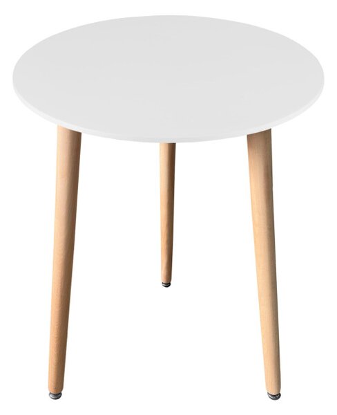 Okrúhly stôl KAMI biely 60 cm