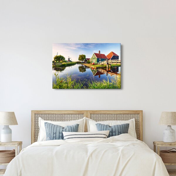 Obraz holandských mlynov (90x60 cm)