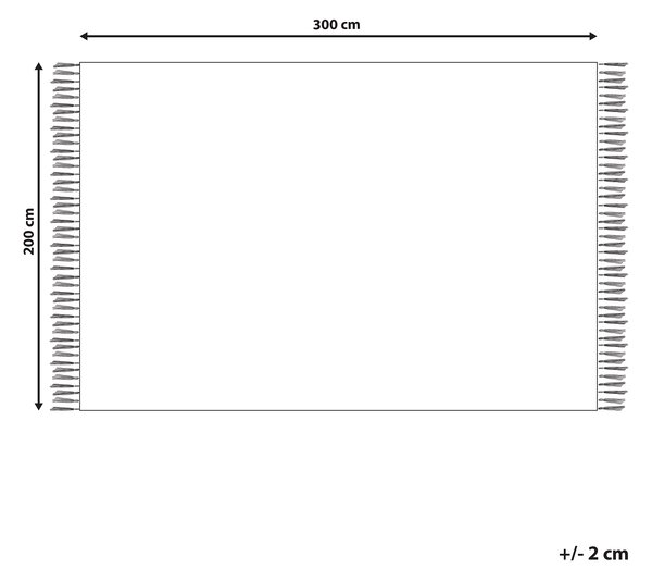 Kelímový koberec viacfarebný bavlna 200 x 300 cm ručne tkaný geometrický vzor obojstranný so strapcami obývacia izba spálňa