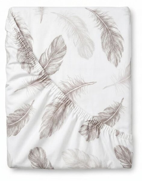 Kvalitex Bavlnené napínacie prestieradlo Shelby biele 80x200cm
