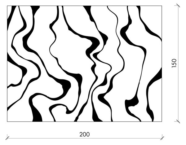 Hnedá/krémovobiela deka 150x200 cm Felu – noo.ma