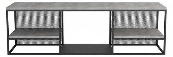 Televízny stolík TONDELA - čierny / betón