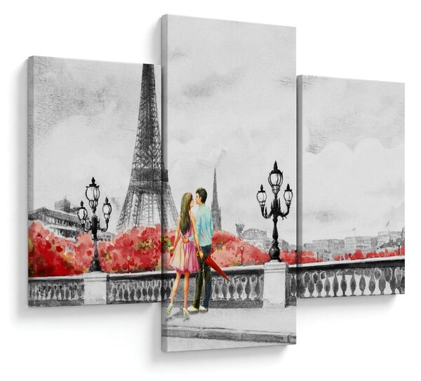 Obraz - Milenci v Paríži (90x60 cm)