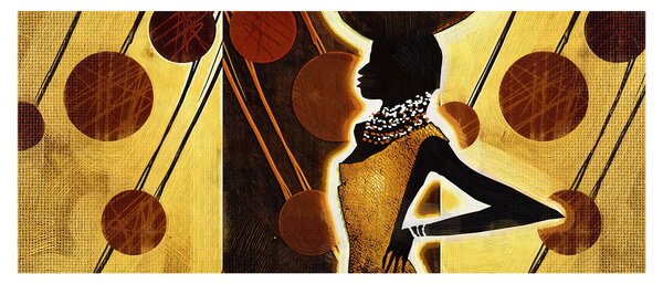 Obraz umelecké pradávnej maľby (120x50 cm)