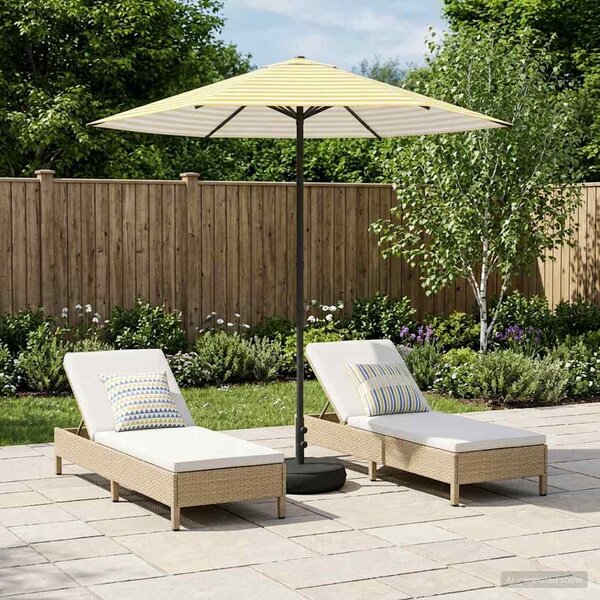 Maison Exclusive – Záhradný slnečník s podstavcom, 230 x 230 cm, polyester, štvorcový