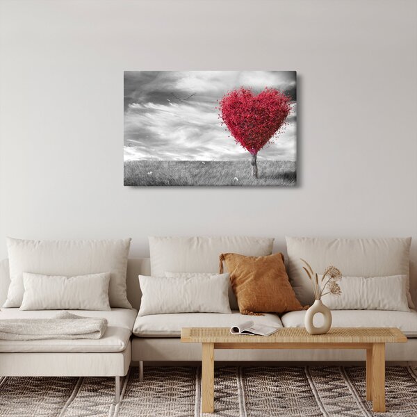 Obraz - Srdce korunou stromu (90x60 cm)