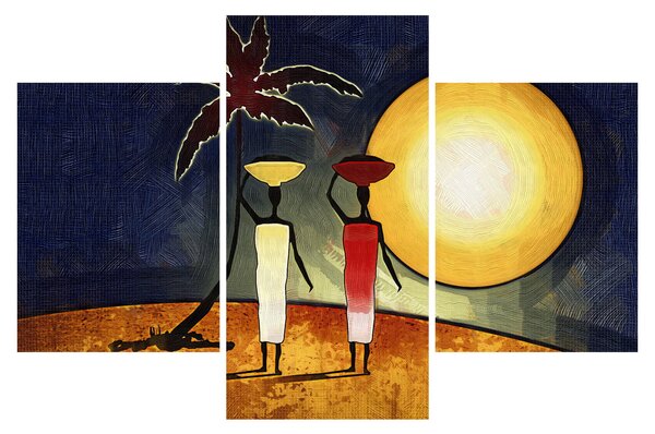 Obraz starovekej maľby (90x60 cm)