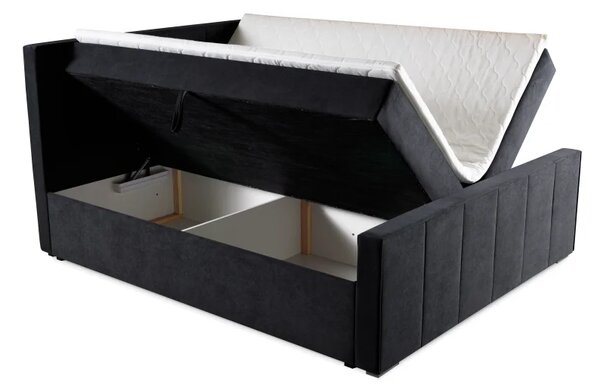 Zltahala.sk Boxspring posteľ RITA, 200x160, oranžová (pretty 9)