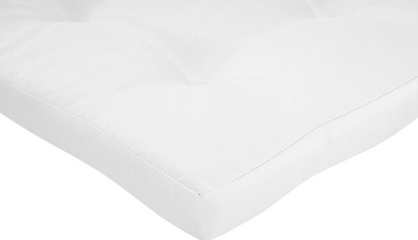 Sada 2 podušiek na sedadlá a operadlá krémová biela polyester prešívané podsedáky na vonkajšie stoličky