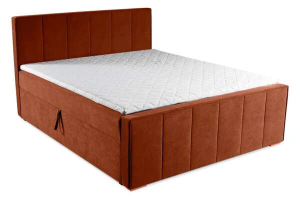 Zltahala.sk Boxspring posteľ RITA, 200x160, oranžová (pretty 9)