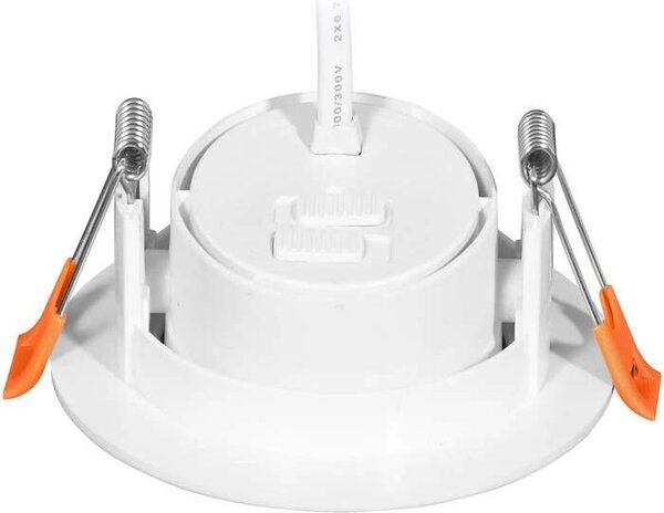 Vstavané výklopné LED kruhové svietidlo biele (LED-YL201/7W/CCT/BI)
