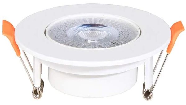 Vstavané výklopné LED kruhové svietidlo biele (LED-YL201/7W/CCT/BI)