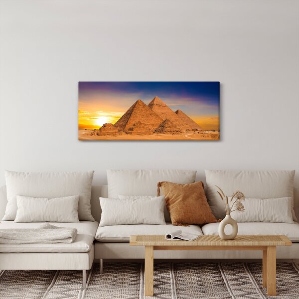 Obraz - Egyptské pyramídy (120x50 cm)