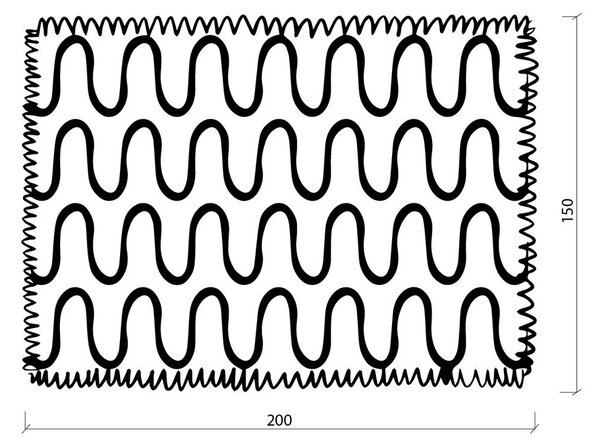 Oranžová deka 150x200 cm Swirl – noo.ma
