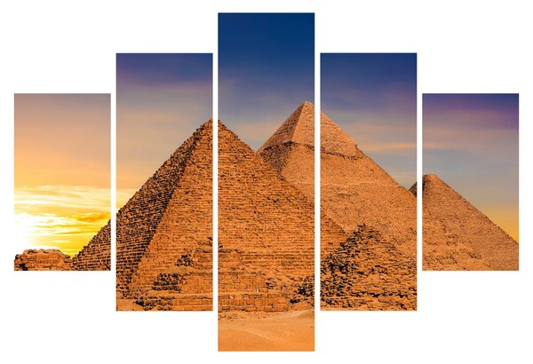 Obraz - Egyptské pyramídy (150x105 cm)