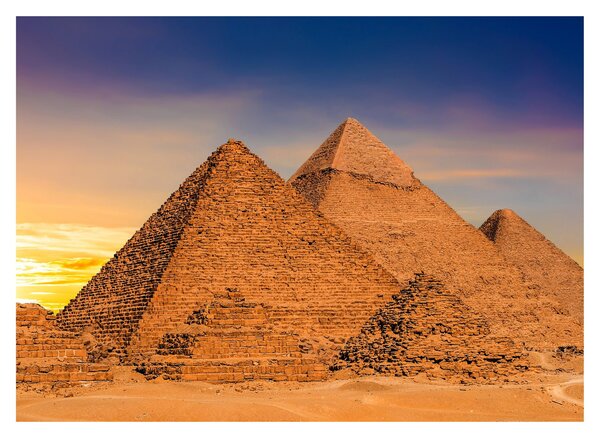 Obraz - Egyptské pyramídy (70x50 cm)