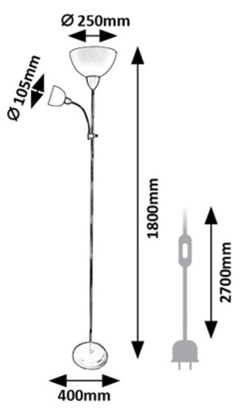 Rabalux ACTION PRO stojacia lampa 74109
