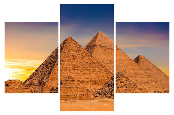 Obraz - Egyptské pyramídy (90x60 cm)