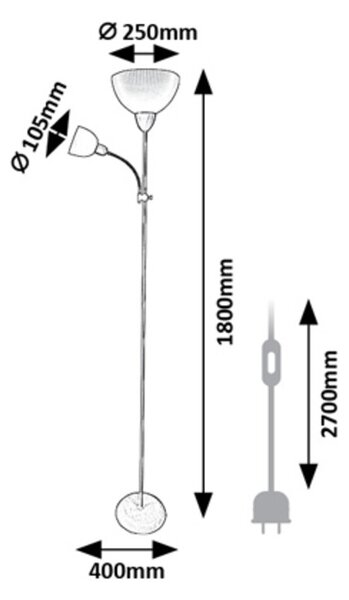 Rabalux ACTION PRO stojacia lampa 74102
