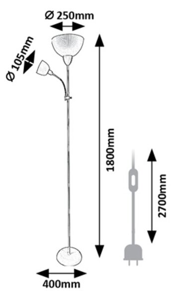 Rabalux ACTION PRO stojacia lampa 74103