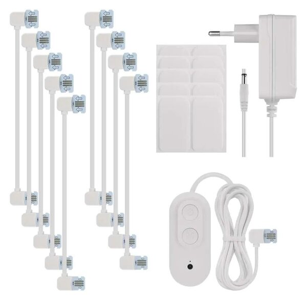 GoSmart LED svietidlo Hexagon, štartovacia sada, 10 dielov, 19 W, RGBIC stmievateľné, WiFi (ZIW22AR)