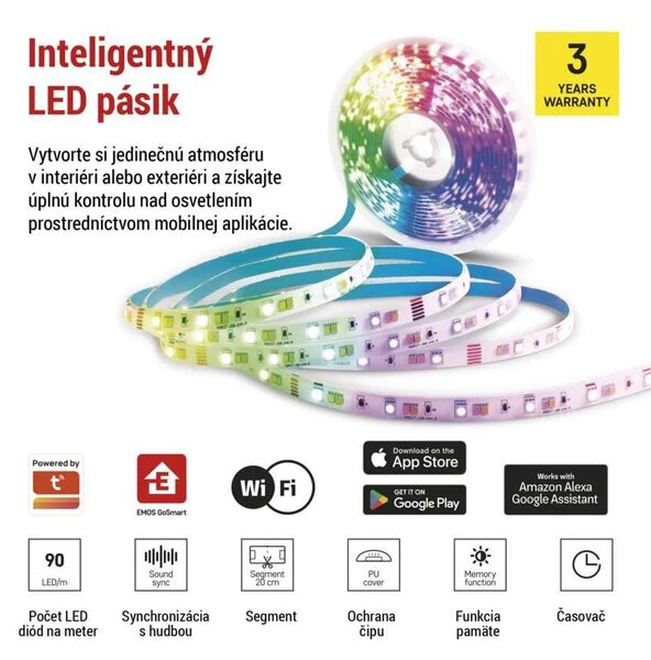 GoSmart LED pásik WiFi RGB/CCT, 2 m (ZPW218R)